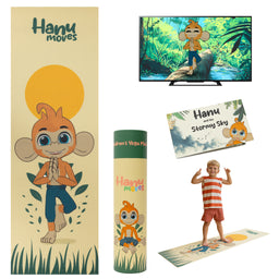 Hanu and the Stormy Sky Yoga Mat & Storybook Set