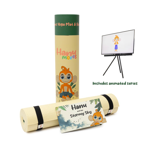 Hanu and the Stormy Sky Yoga Mat & Storybook Set