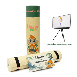 Hanu and the Stormy Sky Yoga Mat & Storybook Set